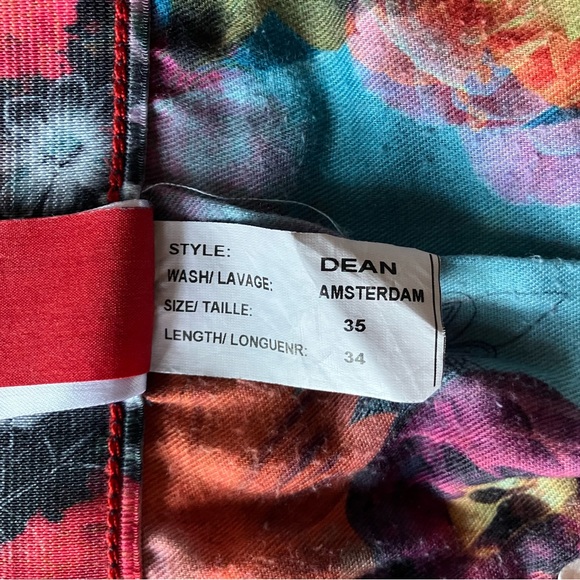 Au Noir Dean Amsterdam Slim Straight Dark Blue Denim Jeans - Size 35 - Picture 6 of 14